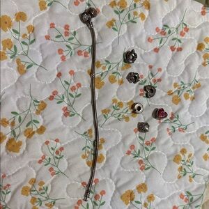 Pandora Silver Charm Bracelet with Sparkling Accents